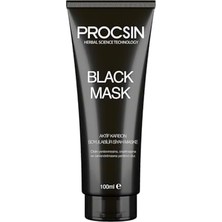 Mena Rise Procsın Black Mask Siyah Maske, Gözenek Arındırıcı & Siyah Nokta Karşıtı, Aktif Kömürlü, Pürüzsüz ve Canlı Cilt Görünümü, 100 ml