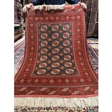 RD Ramazan Dağ El Halı Sanatı El Dokuma Iran Buhara Halısıdır Yün Dokuma Petrol Yeşili Ebatı 195X135