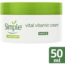 Mena Rise Simple Vital Vitamin Gece Kremi 50 ml 1 Paket (1 x 50 Ml)