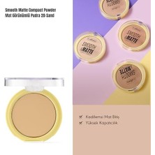 Mena Rise Callista Smooth Matte Compact Powder Mat Görünümlü Pudra 20 Sand