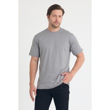Windy Island Unisex Bisiklet Yaka Beyaz Regular Fit Basic %100 Pamuk T-Shirt