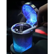 Ttt Araç Içi Oto Kokusuz Küllük Rgb Işıklı Kapaklı