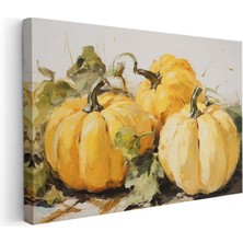 Artarilion Yatay Kanvas Tablo Balkabaklari Modern Duvar Tablosu Kanvas Salon Ofis Tablosu