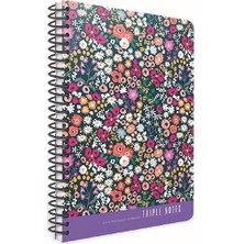 Kitabevimden Gıpta Trıple Notes Spiralli Sert Kapak Defter 17X24 80 Yp Çizgili
