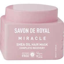 Mena Rise Savon De Royal Miracle Saç Bakım Maskesi 250 ml | Boyalı ve Kıvırcık Saçlar | Iyileşme Etkili | Shea Yağı