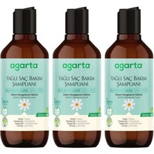 Mena Rise Doğal Şampuan Yağlı Saç Bakımı Için 400 ml 3 Adet