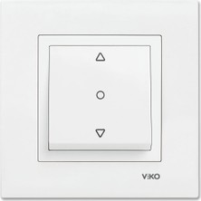 Mena Rise Karre Beyaz Tek Düğmeli Jaluzi