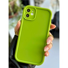 Mena Rise Go Aksesuar 11 Uyumlu (12 Görünümlü Köşeli) Darbe Önleyici Mat Lansman Silikon Kılıf - Fıstıkyeşil