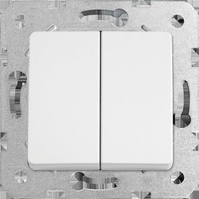 Mena Rise Linnera/rollina Beyaz Komütatör Mekanizma ve Düğme