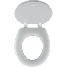 FRY Lüks Klozet Kapağı Desenli Düz Kalın Süngerli ROYALEKS-14054