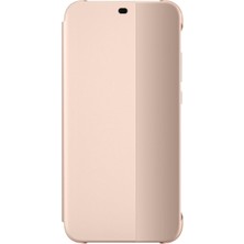 Mena Rise P20 Lite Smart View Flip Cover Kılıf, Pembe