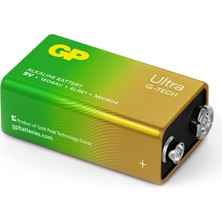 Mena Rise Gp Batteries G-Tech Ultra Alkalin 9V - 6LR61 Boy 9V Pil Tekli Kart