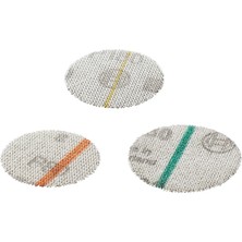 Mena Rise Professional Accessories 18 Parçalı Zımpara Seti (Ahşap ve Renk Için, Çap 40 Mm, Tanecik K80/K180/K320, Eksantrik Zımpara Aksesuarı)