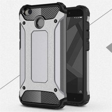 Mena Rise 4x ile Uyumlu Kılıf Crash Zırh Tipi Koruyucu Çift Katmanlı Silikon Kapak,gri