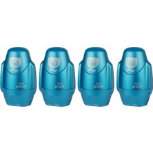 Mena Rise E-Bot Sılgılı Kalemtıras Metalık Mavı 4lu Set