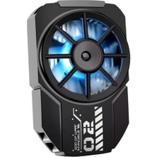 Mena Rise Kasırga Soğutmalı Mavi Işıklı Oyuncular Için Telefon Soğutma Fanı, Sessiz Soğutucu Radyatör