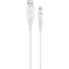 Mena Rise By Usb-A - Lightning 2A Şarj Kablosu 300CM-BEYAZ