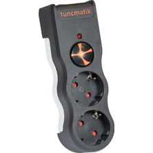 Mena Rise TSK19022 Akım Koruyucu Prizler, Siyah, 2'li 1050 Joule