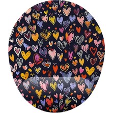 Mena Rise Fikirler Kalp Desenli Bilek Destekli Mouse Pad