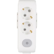 Mena Rise Multi-Let Ikili Priz Anahtarlı Topraklı Çocuk Korumalı Klemensli (Kablosuz)