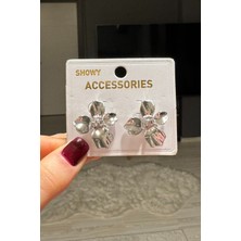 H&E Design Kadın Üç Boyutlu Çiçek Küpe