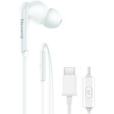 Mena Rise Type C Kulak Içi Kulaklık Iphone 15 15 Plus 15PRO 15PROMAX 16 16 Plus 16 Pro 16 Promax Samsung Xiaomi, Huawei Uyumlu, Tak Çalıştır, Type C Bluetooth Gerektirmez!!! Mükemmel Ses TC21 Beyaz