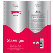 Mena Rise Slazenger Women Perfumed Deodorant, Kırmızı, 150 ml