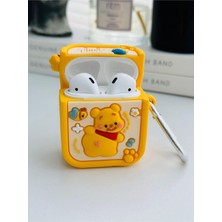 Mena Rise 1. Nesil ve 2. Nesil ile Uyumlu Oyuncak Tasarımlı Kalın Silikon Kılıf - Winniesarı