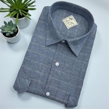Eren Style Klasik %100 Cotton Uzun Kollu Terletmeyen Kışlık Flanel Gömlek (Regular Kalıp)