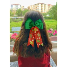 Kıvırcıkyoga Kız Çocuk el yapımı Noel Yılbaşı Konsepti Toka