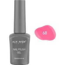 Mena Rise Alıx Avıen Pembe Kalıcı Oje 68-Yoğun Renk Veren Jel Oje 12 Ml-Nail Uv Gel Polish 68