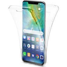 Mena Rise Mate 20 Pro Için Kılıf 6 Tarafı Tam Full Koruma 360 Clear Soft Şeffaf [mate 20 Pro ile Uyumlu Kılıf - Şeffaf]