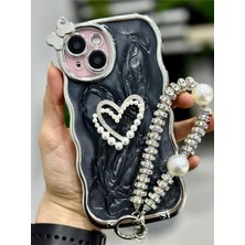 Mena Rise Go Aksesuar 15 ile Uyumlu Fiyonklu Kalp Oyuncak Tasarımlı Esnek Silikon Kılıfı