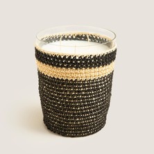 Mena Rise & Tığ Işi Kokulu Mum 14X17 cm Siyah