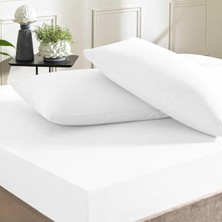 Mena Rise Pamuk Rf Düz Basic Çarşaf Beyaz Çift Kişilik