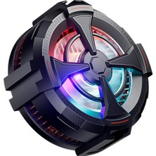 Mena Rise Cep Telefonu Soğutucu Fan Rgb Radyatör Soğutucu, Oyun Için Soğutma Fanı, Kablolu, 12,13 ve 14 Serisi ile Uyumlu, Akıllı Telefon/tablet Için