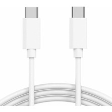 Mena Rise 15 Pro Için Type-C - Type-C Kablo Beyaz