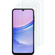 Mena Rise A06 Screen Protector Glass Cam Ekran (3`lü Paket) [ A06 ile Uyumlu Ekran - Şeffaf]