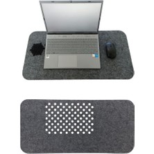 Mena Rise Keçe Masa Üstü Mouse Pad ve Bilgisayar Düzenleyici 70X32 cm – Antibakteriyel Mat, Keçe Mat, Masa Altlık, Ofis ve Ev Için Minimalist Tasarım (Koyu Gri)