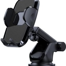Mena Rise Telefon Tutucu Araç Otomatik Klipsli Araba Telefon Tutucu Ayarlanabilir Cam ve Torpido Için Yüksek Kalite Tutucu