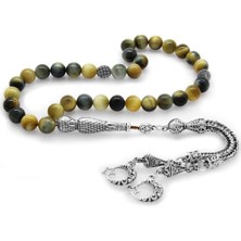 Mena Rise Kararmaz Metal Püsküllü Küre Kesim Karışık Renk Kaplangözü Tesbih