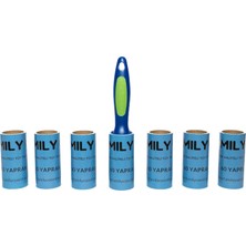 Mena Rise Co. Kedi Köpek Saç Kıl Tüy Toplayıcı Rulo 1 Rulo 6 Yedek Her Biri 60 Yaprak