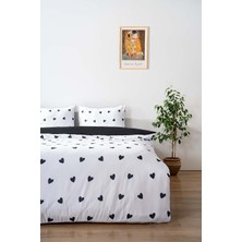 Mena Rise Mini Kalpler Çift Kişilik Nevresim Takımı