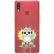 PrintiFy Samsung Galaxy A10S ile Uyumlu Splash Mirket Tasarımlı Slimfit Şeffaf Silikon Kılıf
