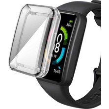 Mena Rise Band 9 Için Kılıf 360 Full Round Soft Silicone Şeffaf [ Band 9 ile Uyumlu Kılıf - Şeffaf]