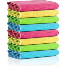Mena Rise Cleanıng | Mikrofiber Temizlik Bezi | Klasik Serii | 250 Gsm |, Mutfak Bezi | Bulaşık Kurulama Bezi | 4 Renk X8 Adet