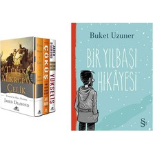 Everest Yayınları Tüfek Mikrop ve Çelik Üçlemesi Kutulu Özel Set - 3 Kitap Takım (Ciltli) + Bir Yılbaşı Hikayesi