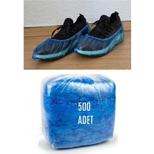 Galoş Mavi 500 ADET - Çift Lastikli - 10MIKRON - KALIN TİP