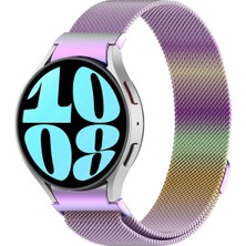 Canpay Samsung Galaxy Watch Active 2 40MM 44MM / Galaxy Gear S2 Uyumlu Mıknatıslı Metal Tel-Örgülü Kordon