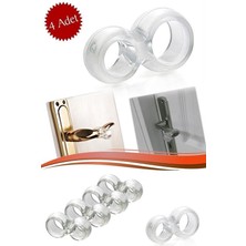 Buffer® Silikon Kapı & Pencere Vurma Önleyici Stoper Kapı Tamponu 4 Adet